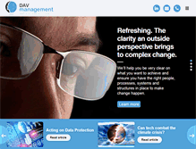 Tablet Screenshot of davmanagement.com